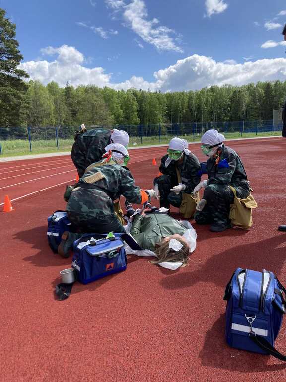 27 мая прошли соревнования санитарных и пожарных дружин