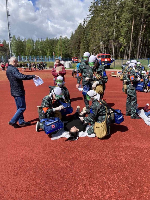 27 мая прошли соревнования санитарных и пожарных дружин