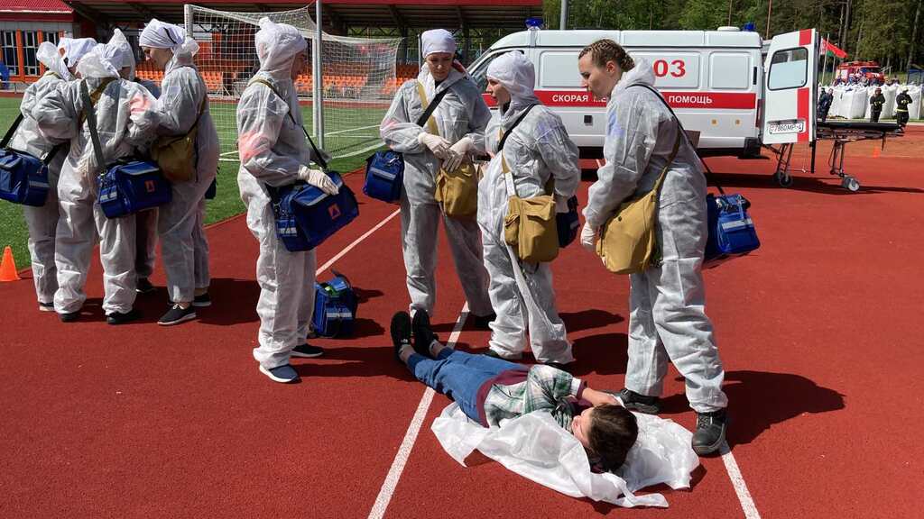 27 мая прошли соревнования санитарных и пожарных дружин